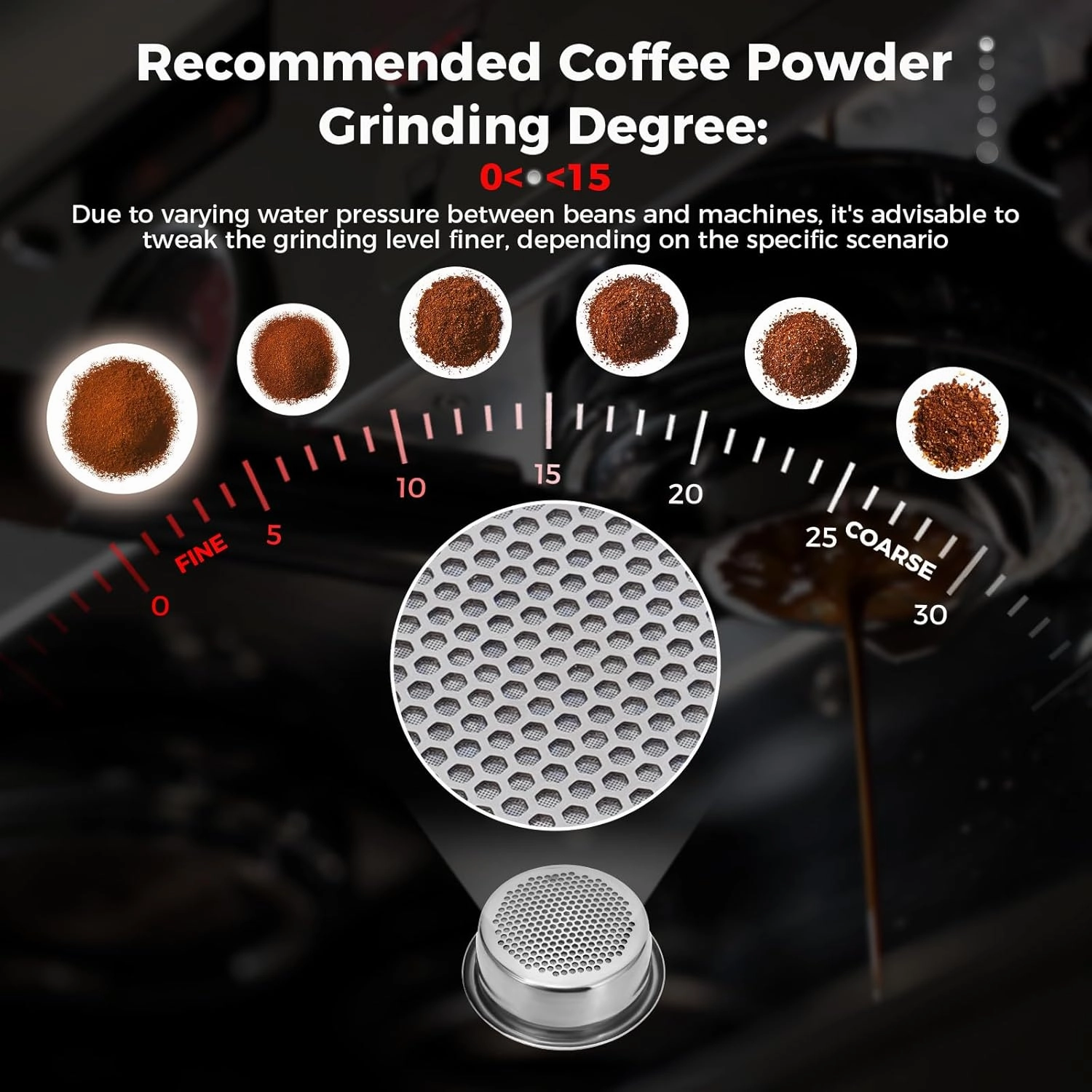 IKAPE 54mm Bottomless Naked Portafilter, Suitable for 54mm Breville Barista Series BES870/878/880 Machine & Solis Barista Machines (Included 18g Capacity Filter Basket)
