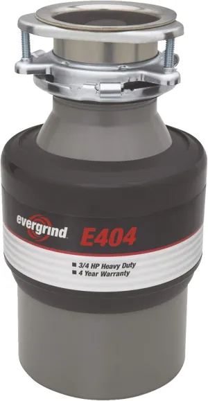 Insinkerator Evergrind E404 3/4 HP Garbage Disposer