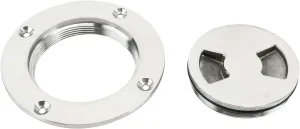 ISURE MARINE 3 inch Hatch 316 Stainless Steel Round Non Slip Inspection Hatch Deck Plate with Detachable Cover for Marine Boat Yacht