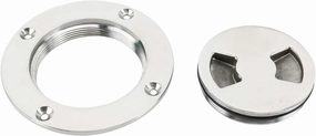 ISURE MARINE 3 inch Hatch 316 Stainless Steel Round Non Slip Inspection Hatch Deck Plate with Detachable Cover for Marine Boat Yacht