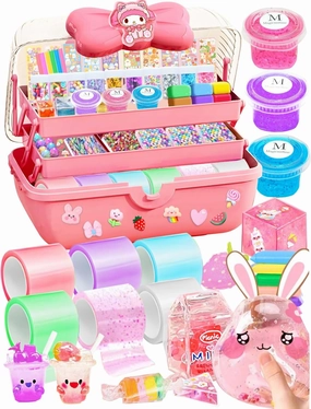 Jimcii Make Your Own Nano Tape Bubble Kit for Kids, Squishy Maker Making Kit, Nano Tape Bubbles