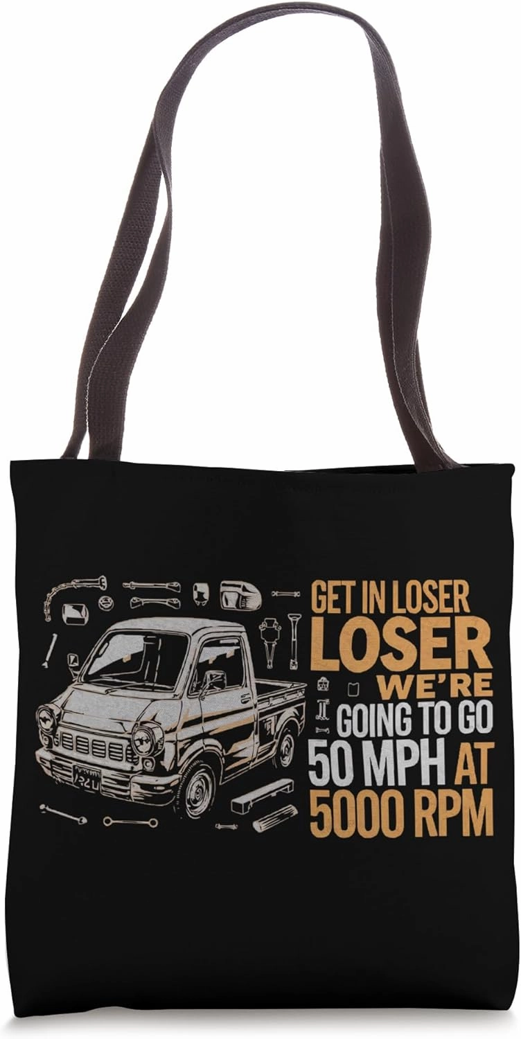 Kei Truck Automobile Car Vehicle Japanese Light Truck Tote Bag