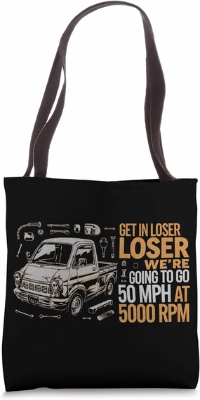 Kei Truck Automobile Car Vehicle Japanese Light Truck Tote Bag