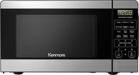 Kenmore KMCMWP09S2-09 Countertop Microwave 6 Auto-Preset Menus, Child Lock, Defrost & Express Cooking Features, 900 Watt, 0.9 Cu Ft, Stainless Steel
