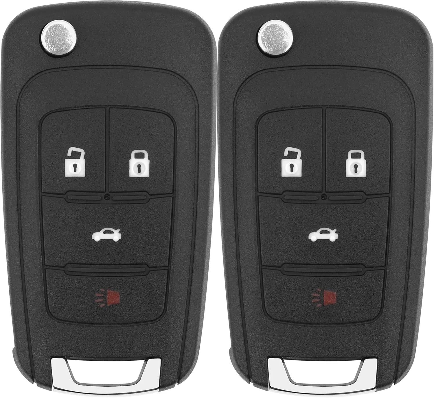 Key Fob Replacement for 13-19 Buick Encore/ 10-16 Lacrosse/ 11-17 Regal/ 12-17 Verano/ 10-19 Chevy Equinox/ 13-16 Malibu/ 14-19 Impala/ 12-18 Sonic/ 10-18 GMC Terrain Keyless, OHT01060512,2Pcs