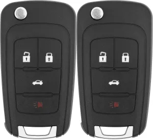 Key Fob Replacement for 13-19 Buick Encore/ 10-16 Lacrosse/ 11-17 Regal/ 12-17 Verano/ 10-19 Chevy Equinox/ 13-16 Malibu/ 14-19 Impala/ 12-18 Sonic/ 10-18 GMC Terrain Keyless, OHT01060512,2Pcs
