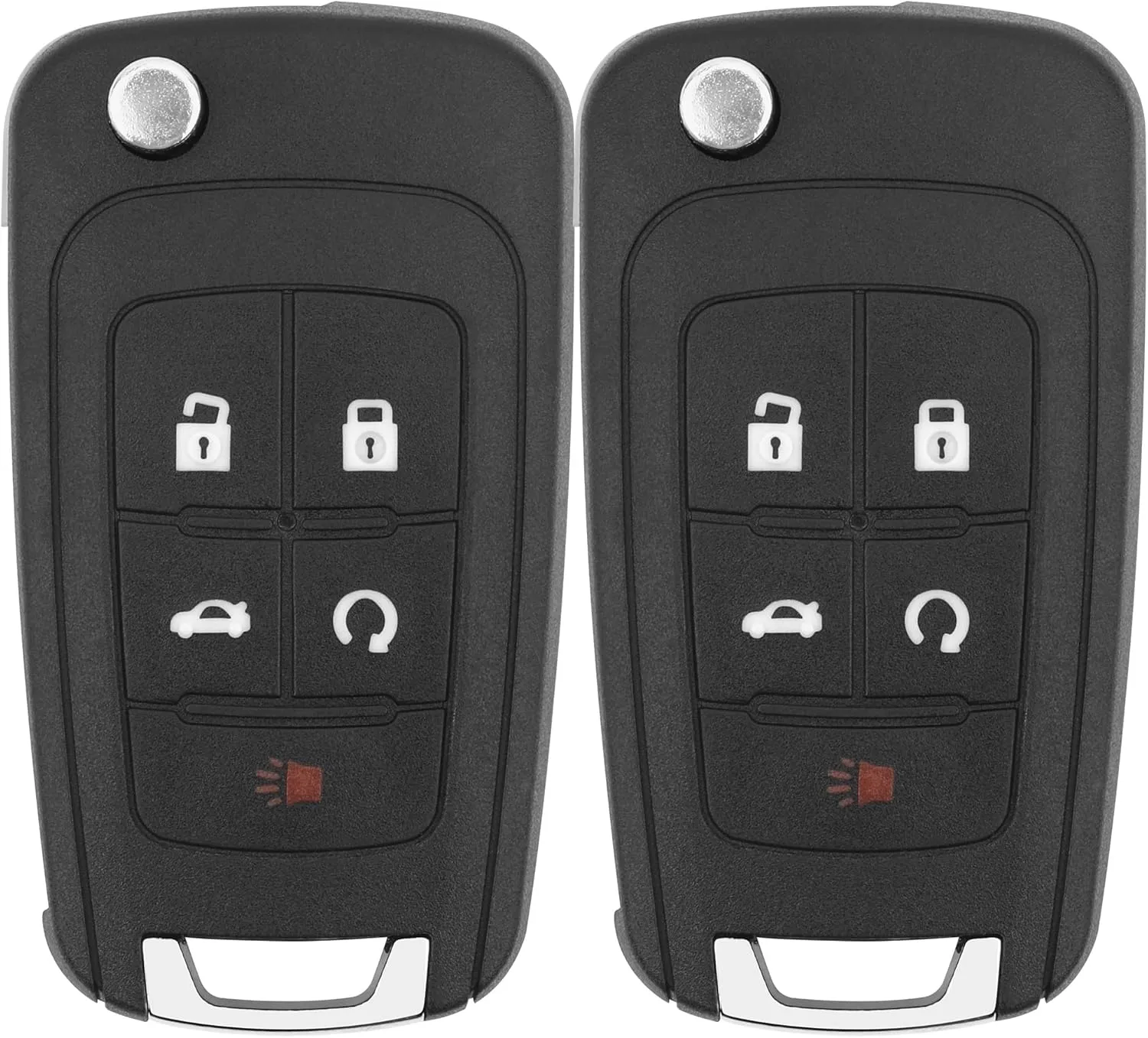 Key Fob Replacement for 2014-2019 Buick Encore/ 10-12 Allure/ 10-16 Lacrosse/ 11-17 Regal/ 12-17 Verano/ 10-19 Chevy Equinox Camaro/ 11-16 Cruze Malibu/ 14-19 Impala/ 12-17 Sonic Keyless,2Pcs