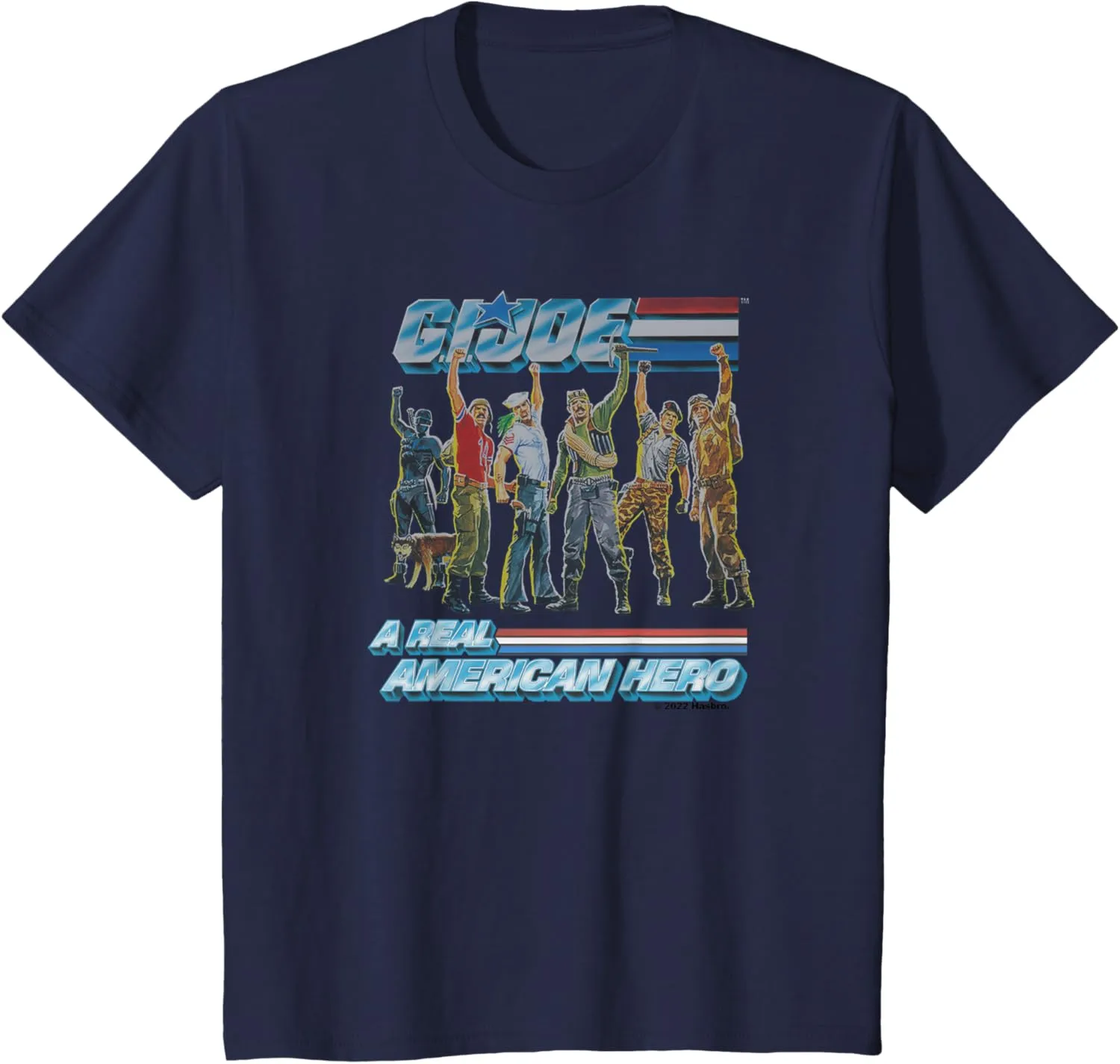 Kids G.I. Joe A Real American Hero Vintage Characters Group Shot T-Shirt