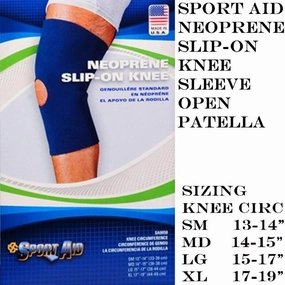 Knee Sleeve Sport-Aid Medium Pull On 12.5" Length Left or Right Knee (1 Each)