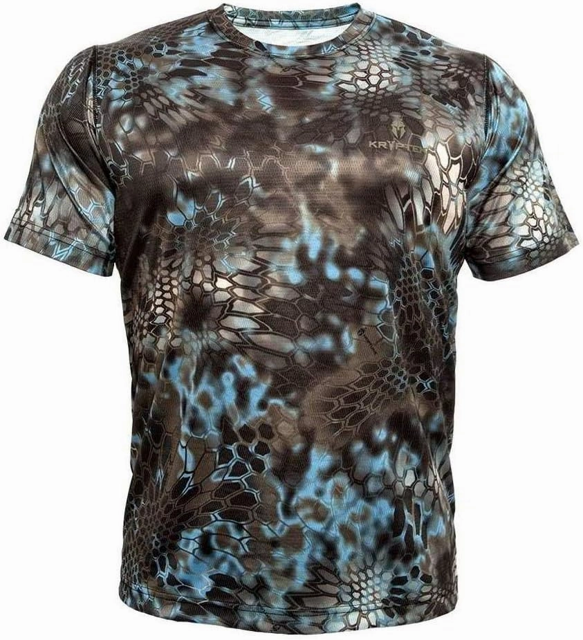 Kryptek Men's Hyperion Short Sleeve, Lightweight, Breathable, Stealthy Camo Hunting and Fishing Shirt