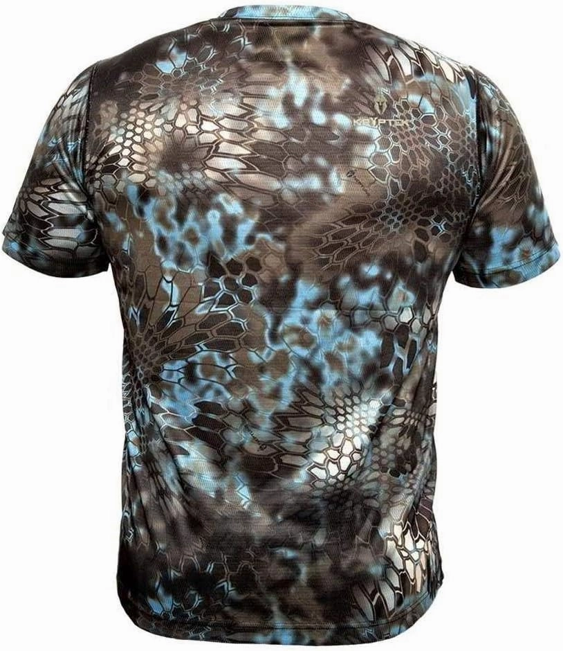 Kryptek Men's Hyperion Short Sleeve, Lightweight, Breathable, Stealthy Camo Hunting and Fishing Shirt
