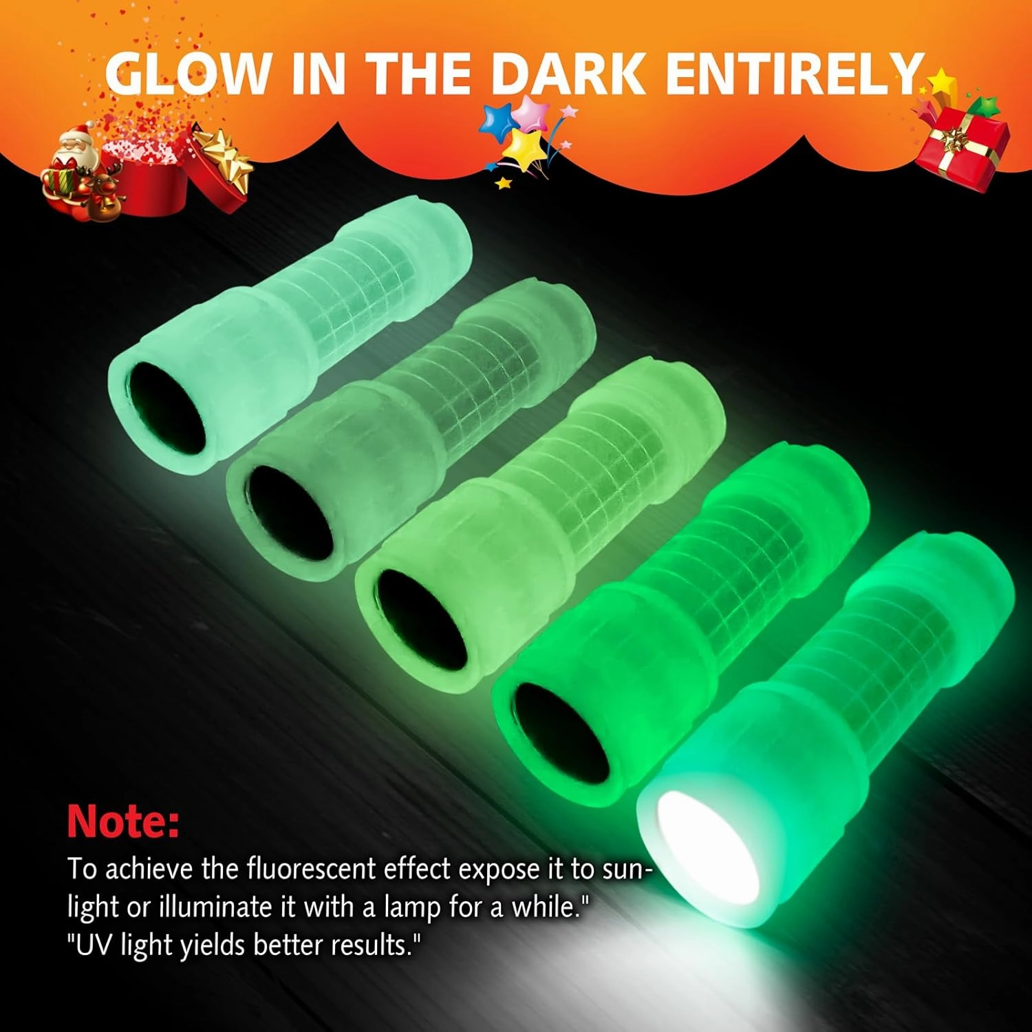 KunHe 60 Pack Glow in Dark Flashlights Small Mini Flashlight for Kids Bulk flashlights with Batteries Included Gift for Kids Birthday Party Classroom Prizes Christmas Gifts Stocking Stuffers