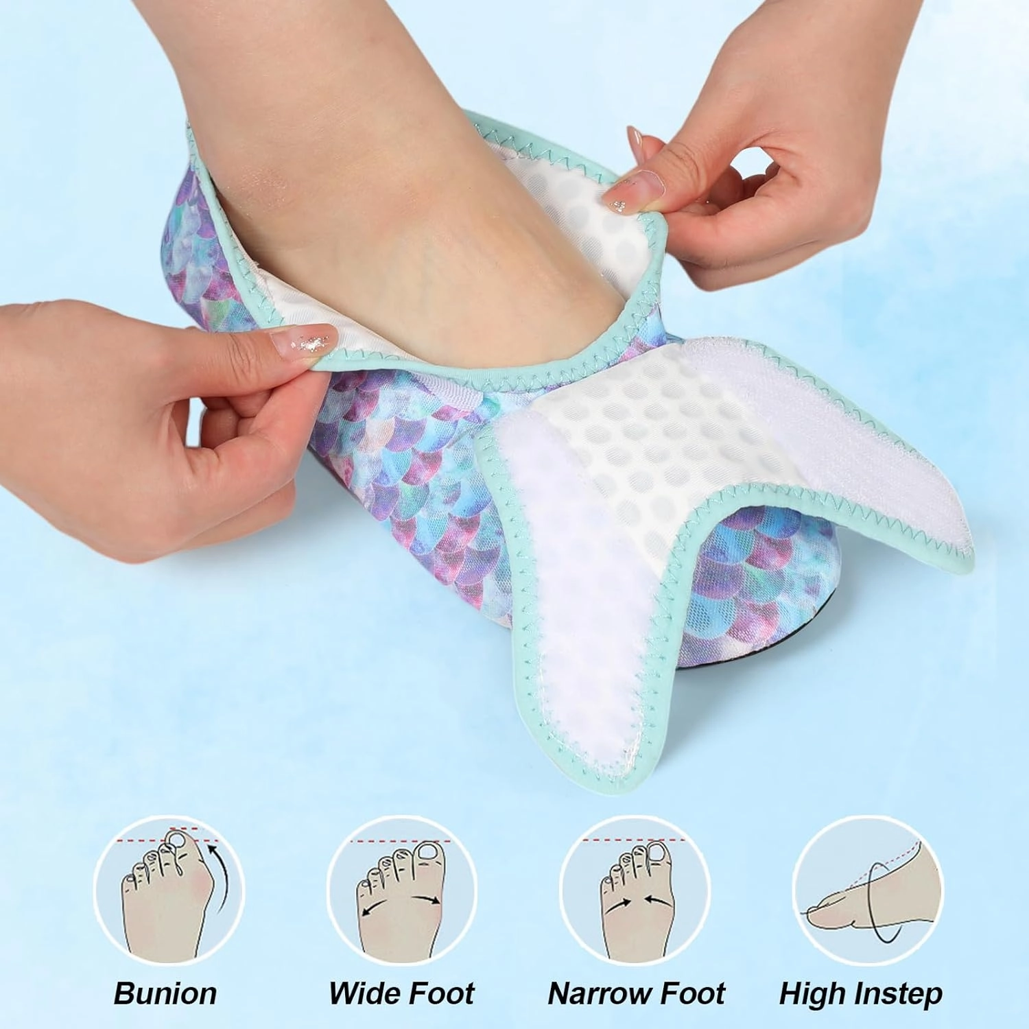 L-RUN Womens Mens Water Shoes Wide Toe Barefoot Swim Shoes for Beach Pool Sand Yoga Quick Dry Adluts Aqua Sock Non Slip