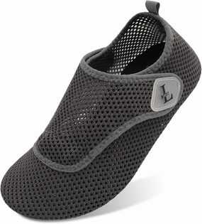 L-RUN Womens Mens Water Shoes Wide Toe Barefoot Swim Shoes for Beach Pool Sand Yoga Quick Dry Adluts Aqua Sock Non Slip