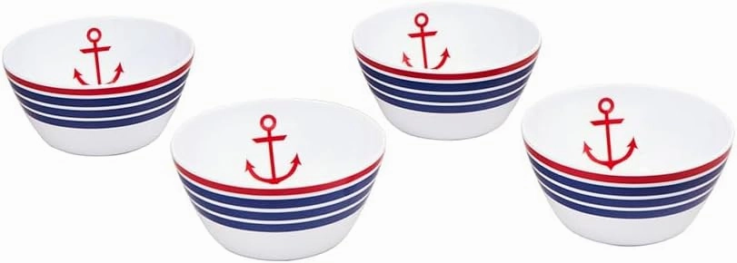 Lake Melamine Dinnerware - Set of 4 Salad Bowls