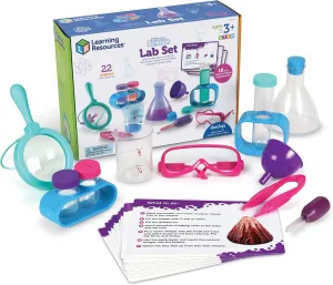 Learning Resources Primary Science Lab Set Pink, Science Kits for Kids, Experiments for Kids, stem Toys for Kids, 22 Pieces, Ages 3 