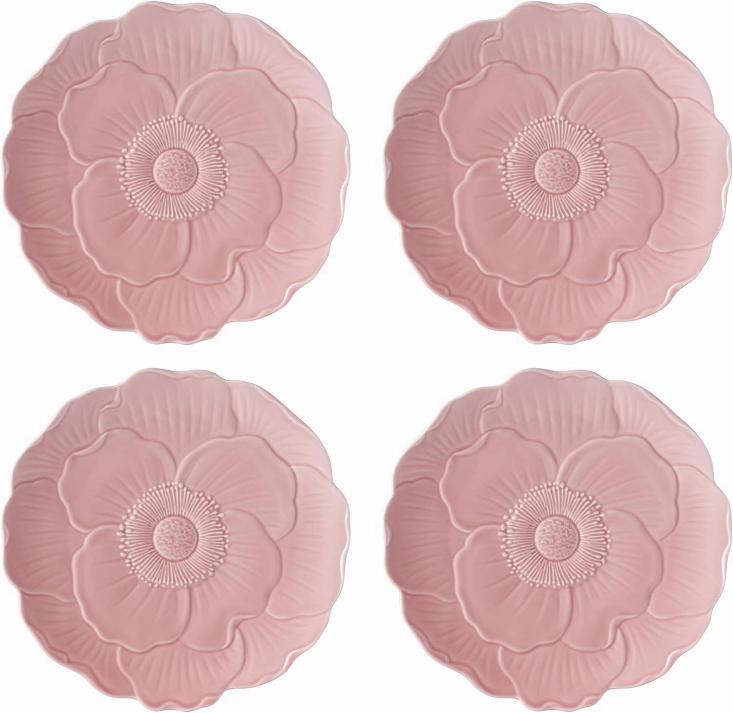 Lenox 897768 Butterfly Meadow Floral Accent Plates, Pink, Set of 4