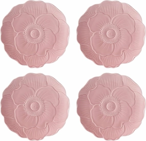 Lenox 897768 Butterfly Meadow Floral Accent Plates, Pink, Set of 4