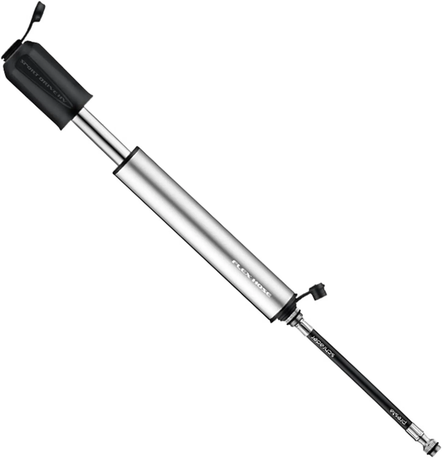 LEZYNE Sport Drive HV Bicycle Hand Pump, High Volume 90psi, Presta & Schrader Bike Pump