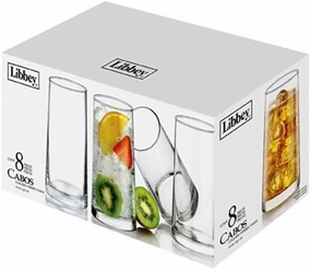 Libbey 8 Piece Cabos Cooler Set, Clear