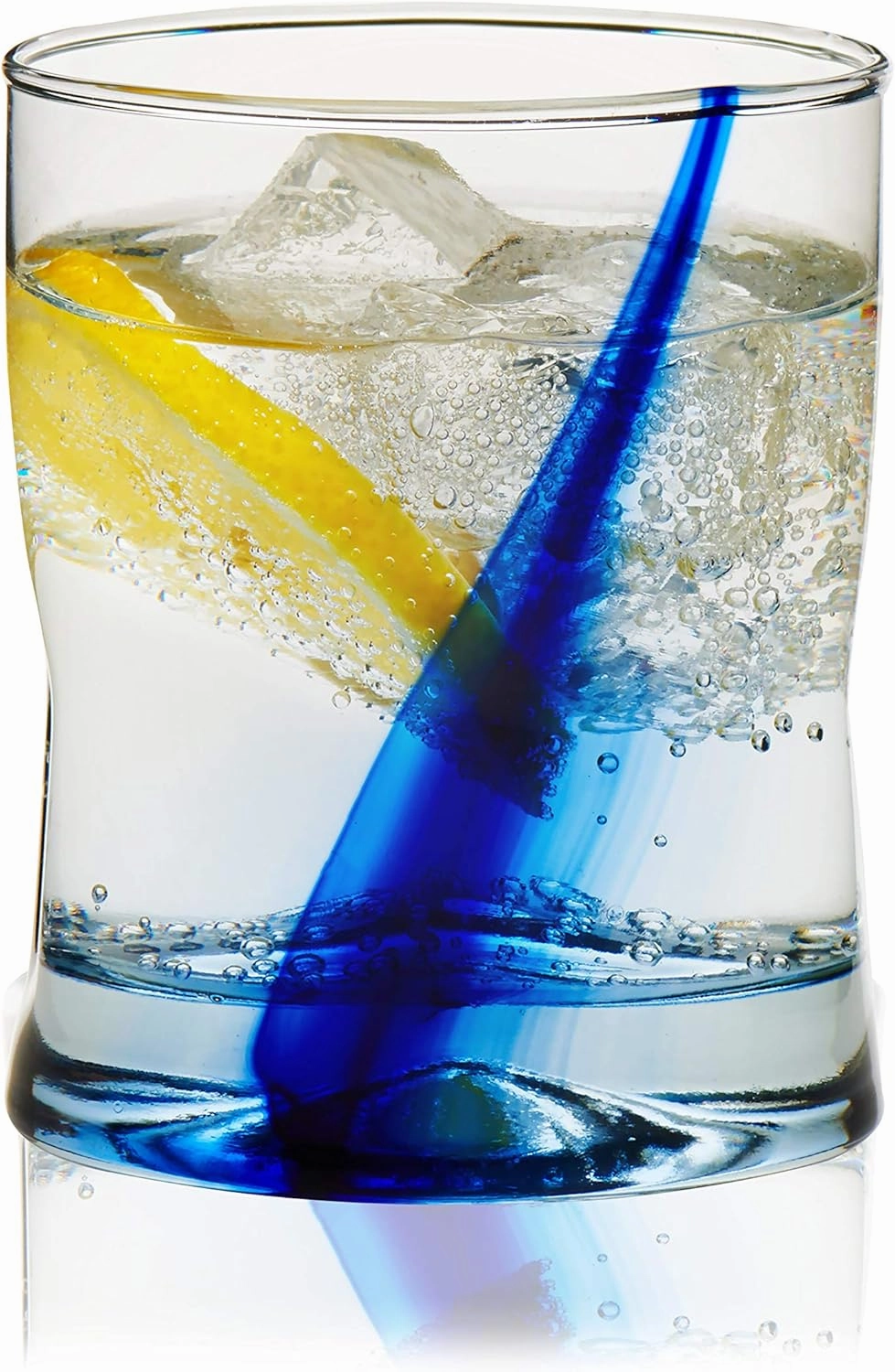 Libbey 99104 Blue Ribbon Tumbler and Rocks Glass Set, (Set of 16 Piece) Drinkware Glasses Set, Clear Dishwasher Safe Rock and Tumbler Glasses Set