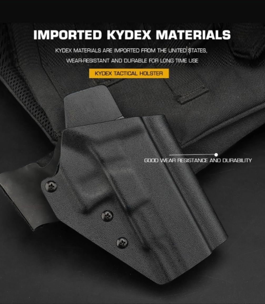 Lightweight K.ydex Tactical Pistol Gun Holster for G1ock 43 43X Hunting Airsoft Quick Draw Belt Waist Holster