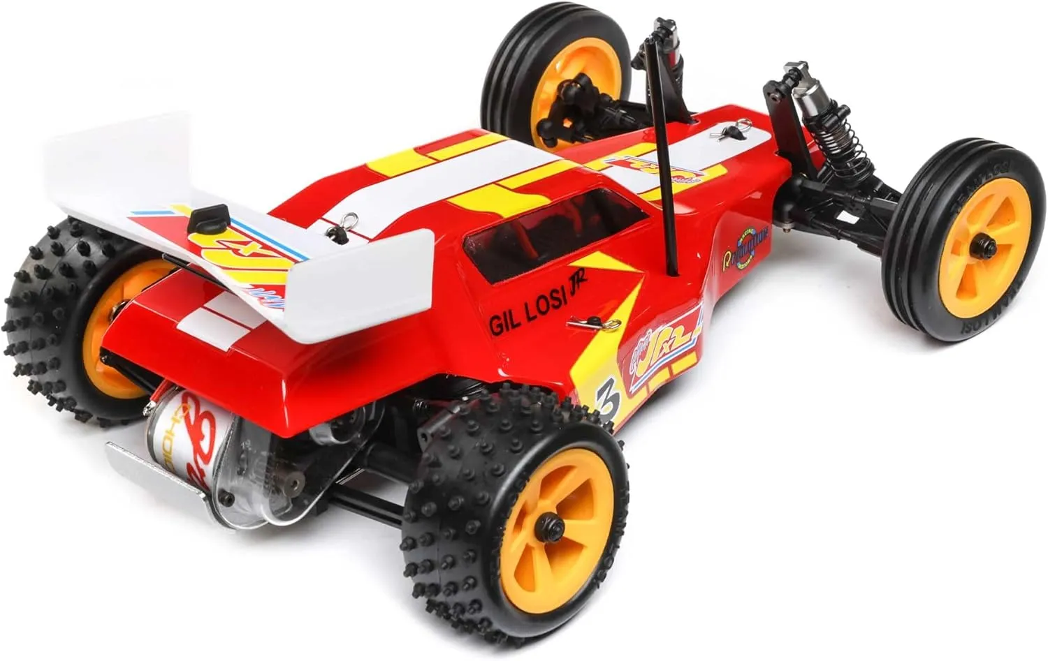 Losi RC Car 1/16 Mini JRX2 Brushed 2 Wheel Drive Buggy RTR Includes Everything Needed to Run Red LOS01020T1