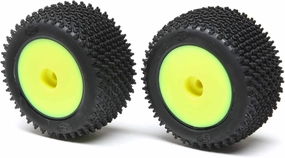 Losi Step Pin Tires Rear MountedYellow Mini-T 2.0 LOS41009 Elec Car/Truck Replacement Parts