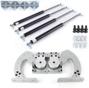 LYNICESHOP Universal Lambo Door Kit, Bolt On Vertical Doors Hinge Kit, 90 Degree Vertical Lambo Door Conversion Kit for Audi Dodge Ford Honda Toyota Nissan Chevrolet Open Cars