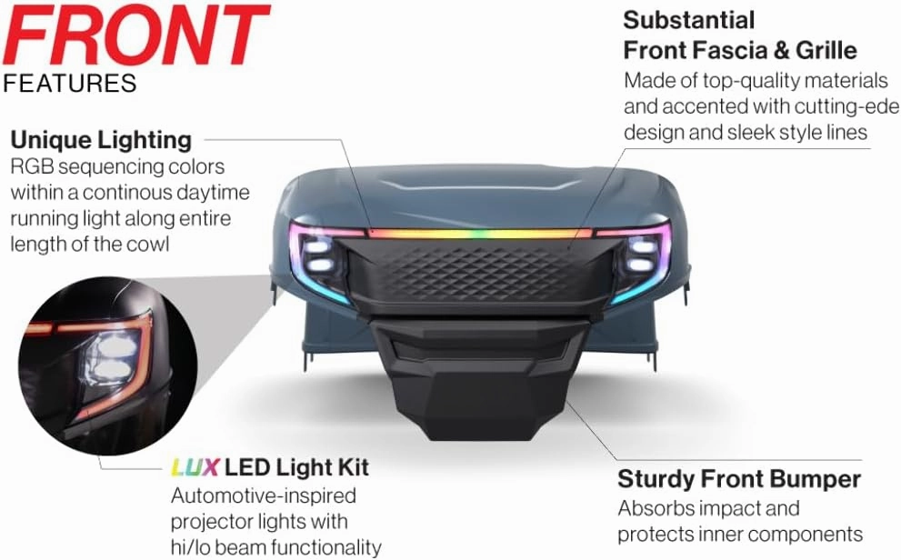 MadJax Apex Body Kit for EZGO RXV Golf Cart | Compatible with 2008-2022 E-Z-GO RXV Models (Colorado Slate)
