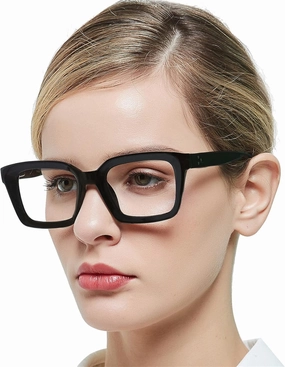 MARE AZZURO Blue Blocking Eyewear Women Stylish Computer Eyeglasses Black Gaming Glasses for Female No Magnification