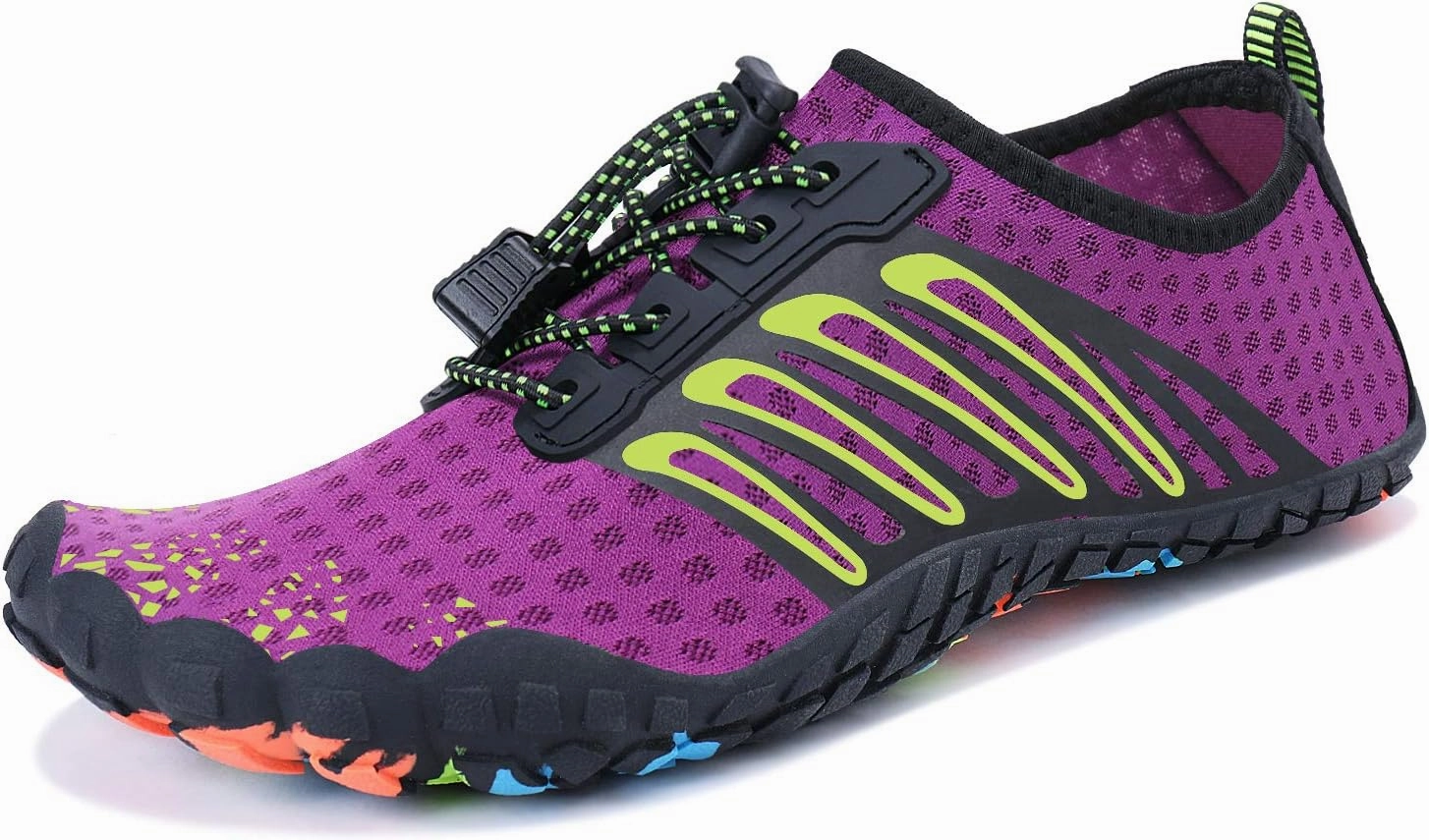MAYZERO Water Shoes Men Women Swim Surf Shoes Beach Pool Shoes Wide Toe Hiking Aqua Shoes Winter House Slippers