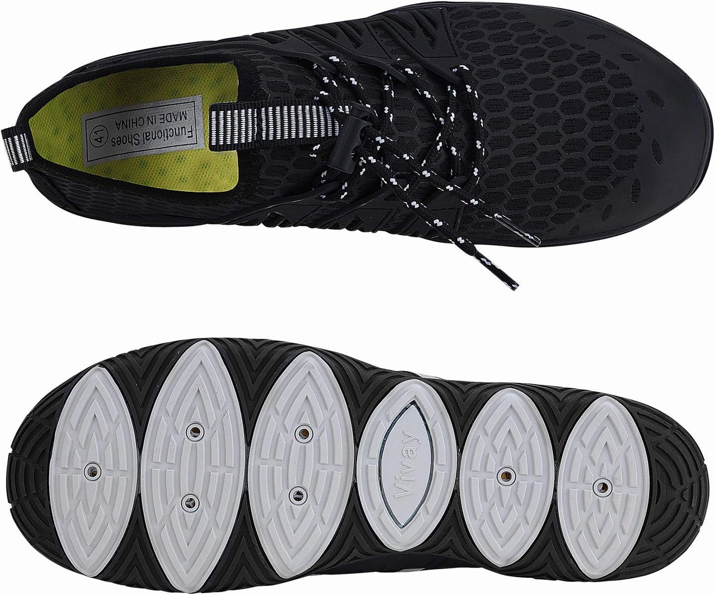 MAYZERO Water Shoes Men Women Swim Surf Shoes Beach Pool Shoes Wide Toe Hiking Aqua Shoes Winter House Slippers