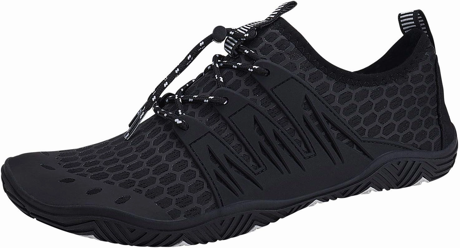 MAYZERO Water Shoes Men Women Swim Surf Shoes Beach Pool Shoes Wide Toe Hiking Aqua Shoes Winter House Slippers