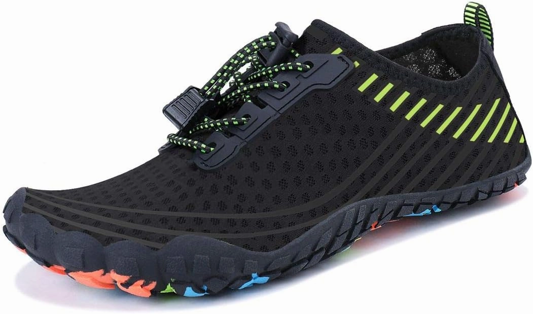MAYZERO Water Shoes Men Women Swim Surf Shoes Beach Pool Shoes Wide Toe Hiking Aqua Shoes Winter House Slippers