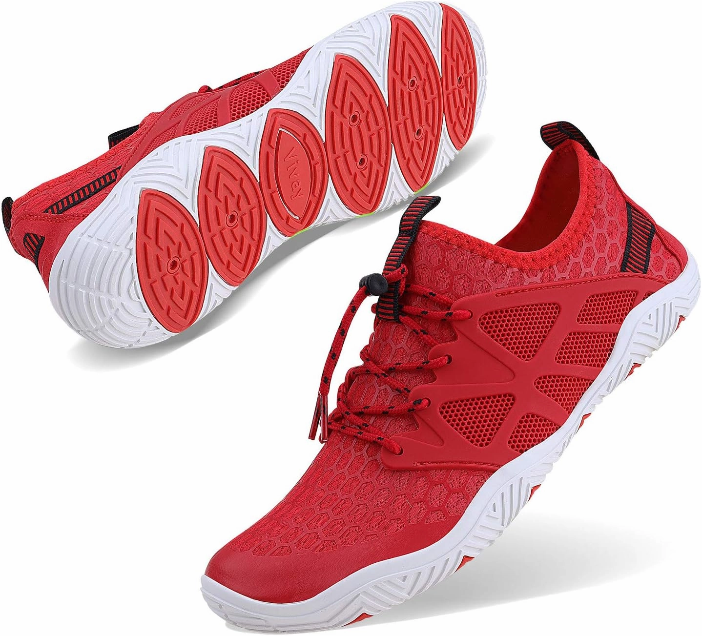 MAYZERO Water Shoes Men Women Swim Surf Shoes Beach Pool Shoes Wide Toe Hiking Aqua Shoes Winter House Slippers
