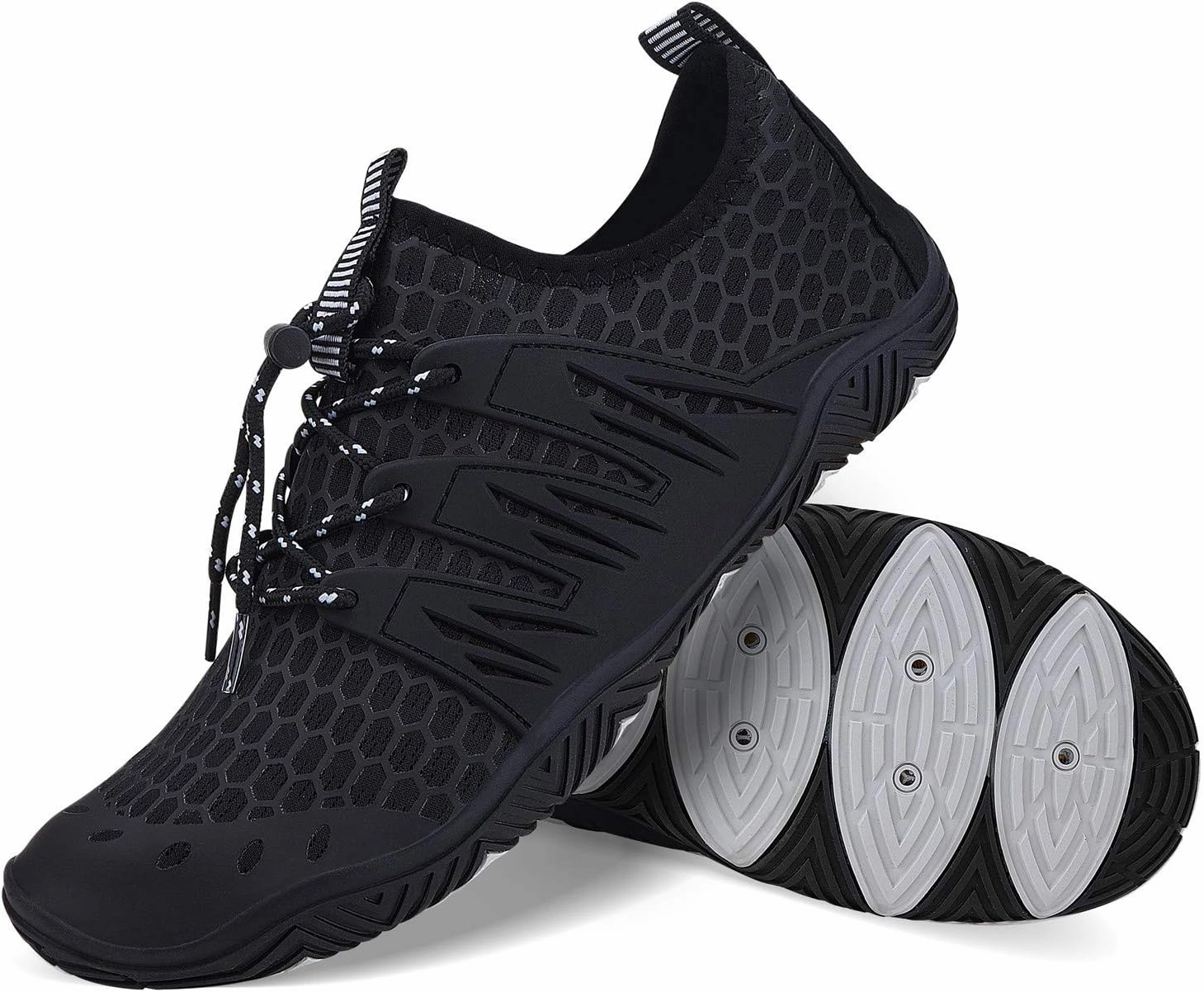 MAYZERO Water Shoes Men Women Swim Surf Shoes Beach Pool Shoes Wide Toe Hiking Aqua Shoes Winter House Slippers
