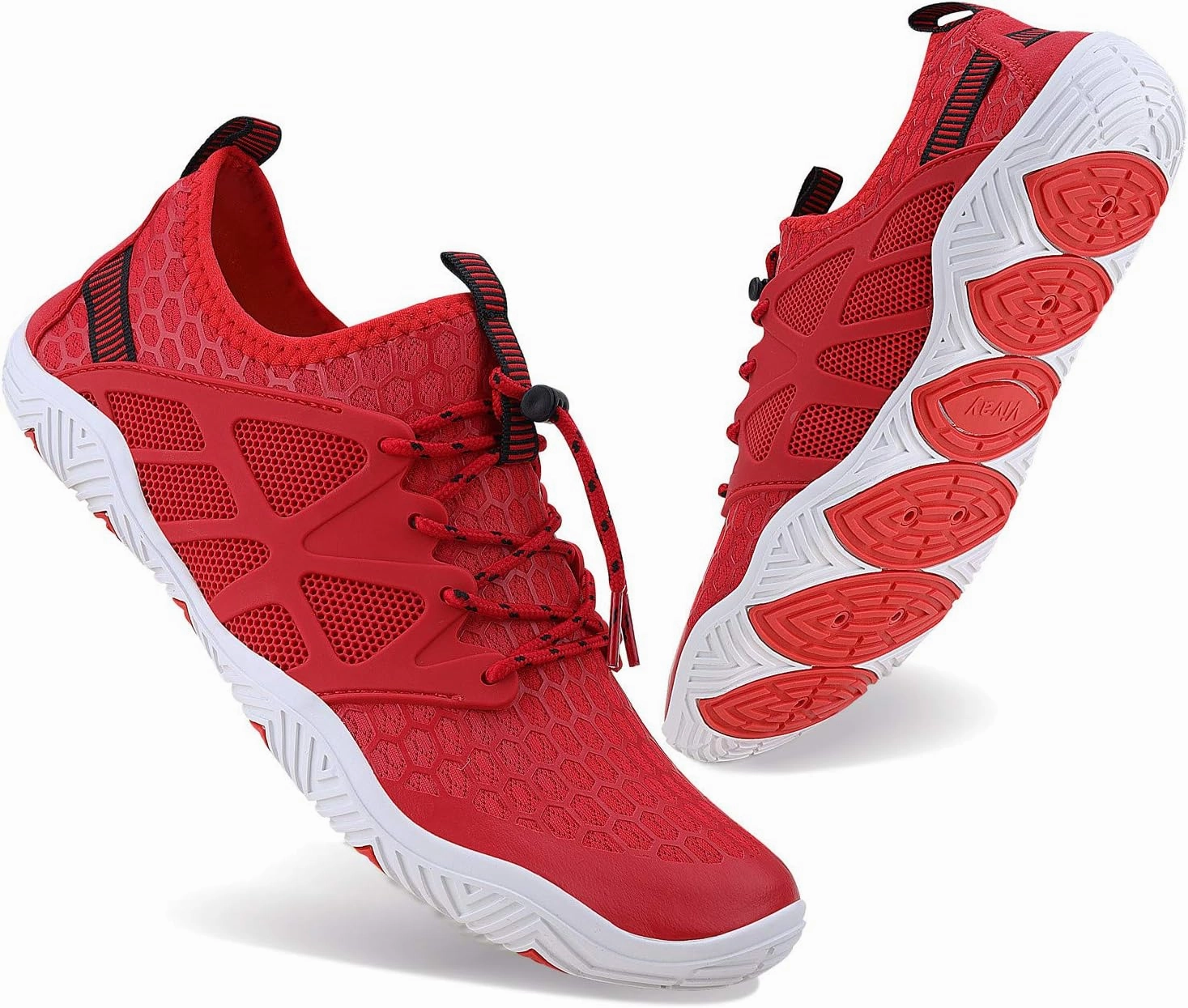 MAYZERO Water Shoes Men Women Swim Surf Shoes Beach Pool Shoes Wide Toe Hiking Aqua Shoes Winter House Slippers