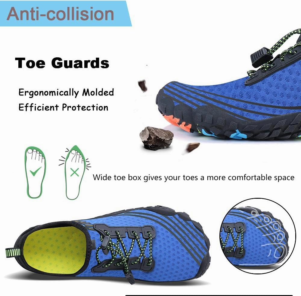 MAYZERO Water Shoes Men Women Swim Surf Shoes Beach Pool Shoes Wide Toe Hiking Aqua Shoes Winter House Slippers