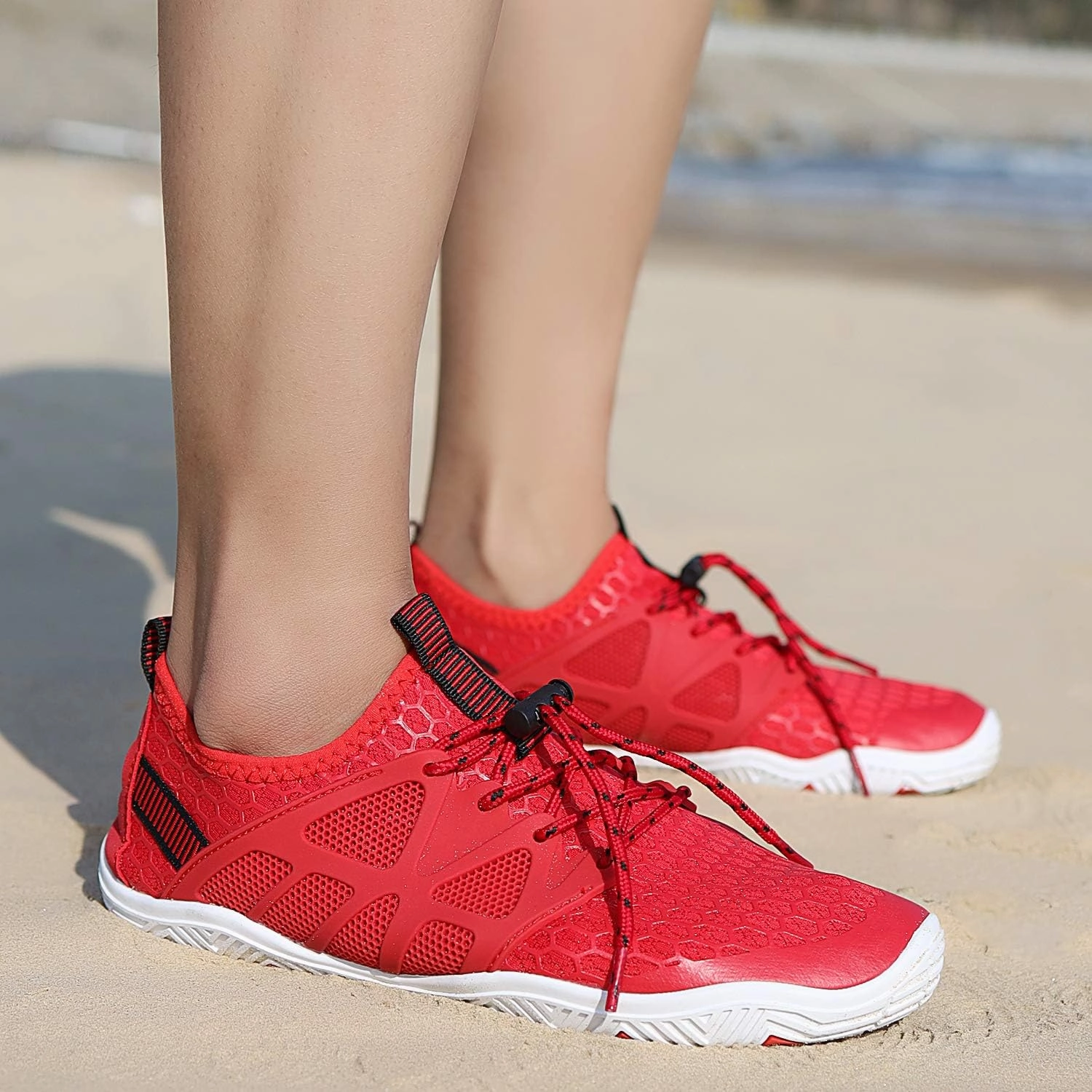 MAYZERO Water Shoes Men Women Swim Surf Shoes Beach Pool Shoes Wide Toe Hiking Aqua Shoes Winter House Slippers