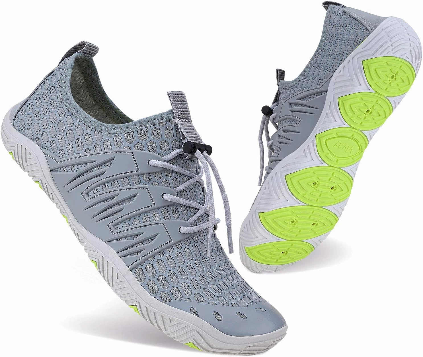 MAYZERO Water Shoes Men Women Swim Surf Shoes Beach Pool Shoes Wide Toe Hiking Aqua Shoes Winter House Slippers
