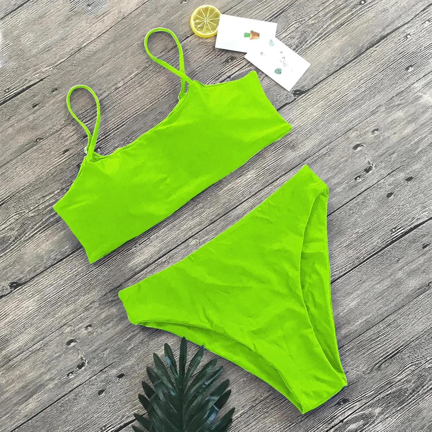 meioro Bikini Set Swimsuits for Women Low Waisted Two Piece Swimwear with Brazilian Push up Top Cheeky Bottom Bathing Suits