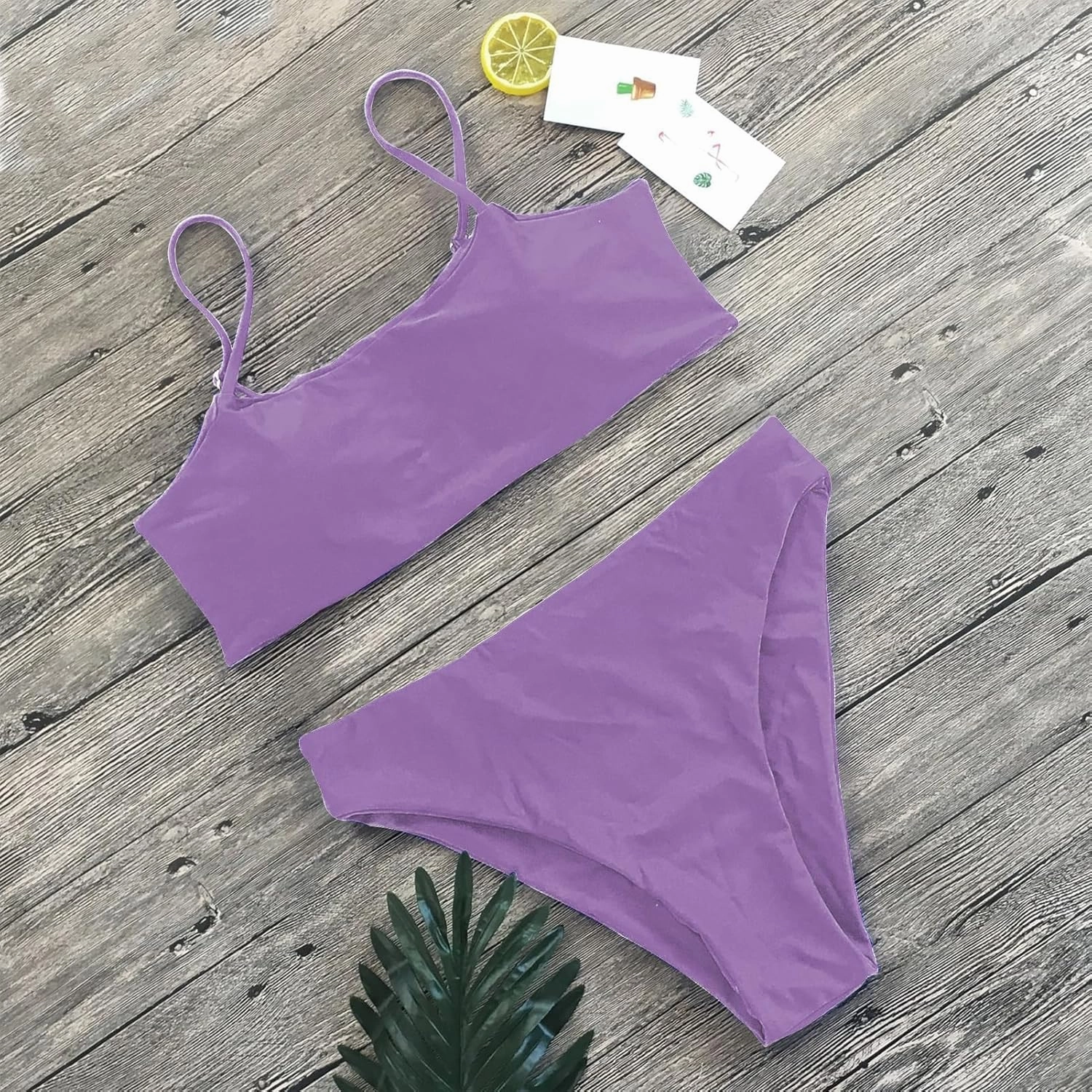 meioro Bikini Set Swimsuits for Women Low Waisted Two Piece Swimwear with Brazilian Push up Top Cheeky Bottom Bathing Suits