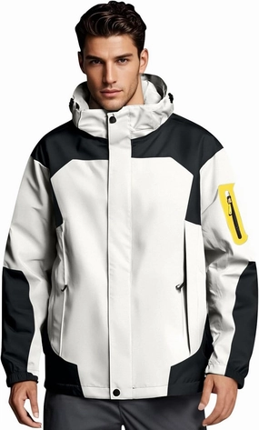 Mens Rain Jacket Lightweight Waterproof Rain Coats Poncho Sun Protective Outdoor Jacket with Hooded