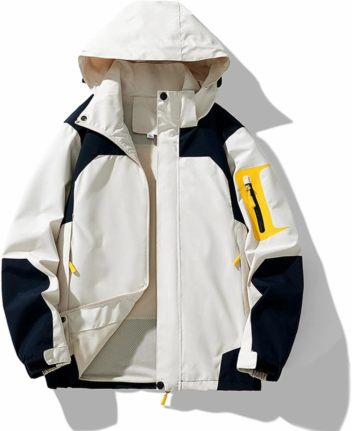 Mens Rain Jacket Lightweight Waterproof Rain Coats Poncho Sun Protective Outdoor Jacket with Hooded