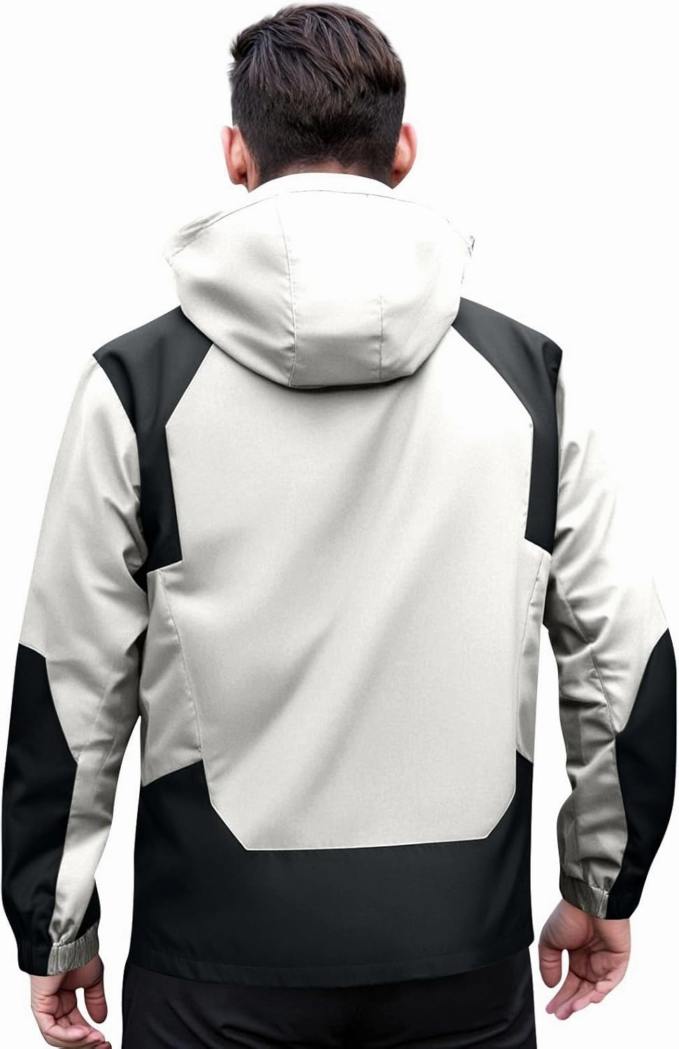 Mens Rain Jacket Lightweight Waterproof Rain Coats Poncho Sun Protective Outdoor Jacket with Hooded