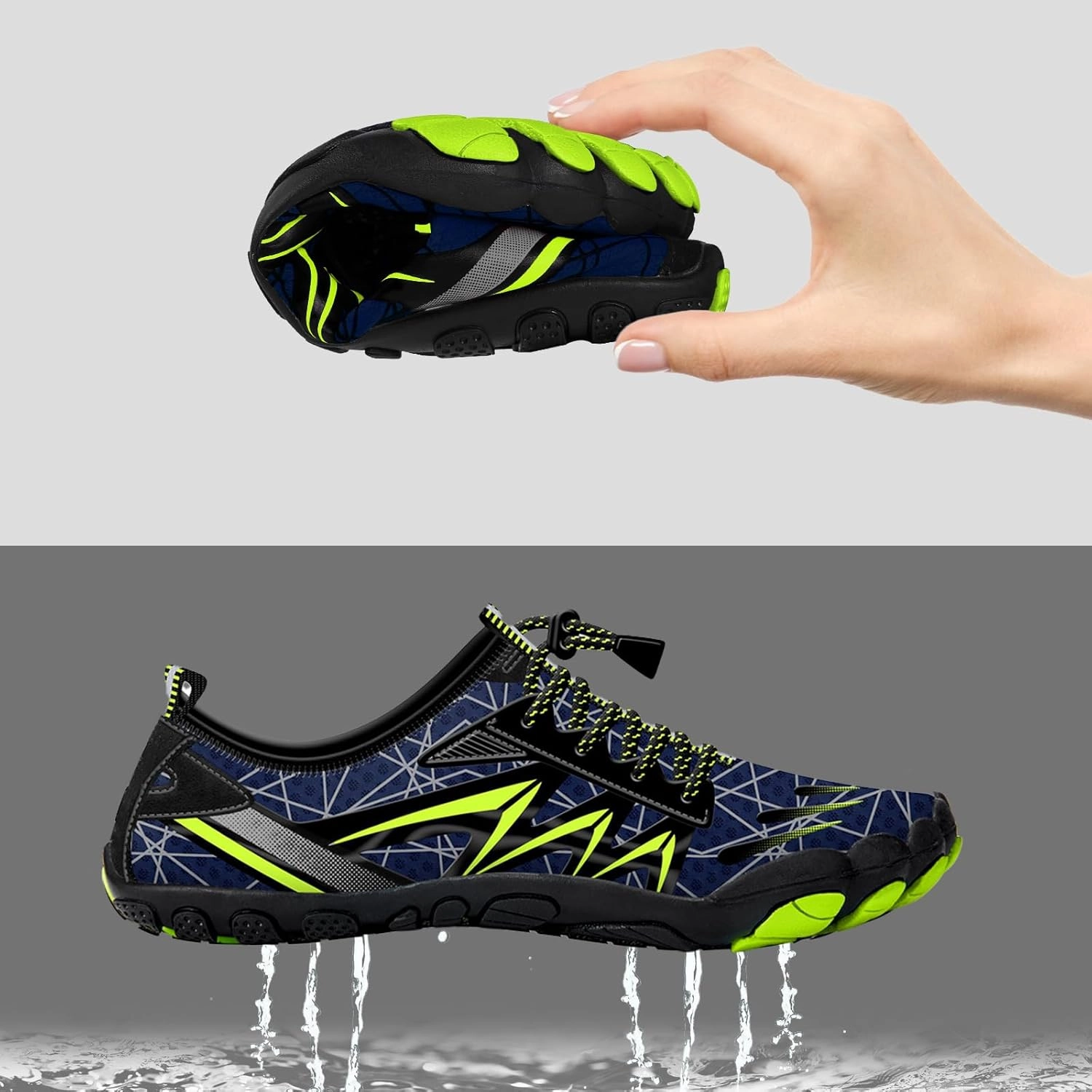 Mens Womens Water Sport Shoes Barefoot Quick-Dry Aqua Socks for Beach Swim Surf Yoga Exercise