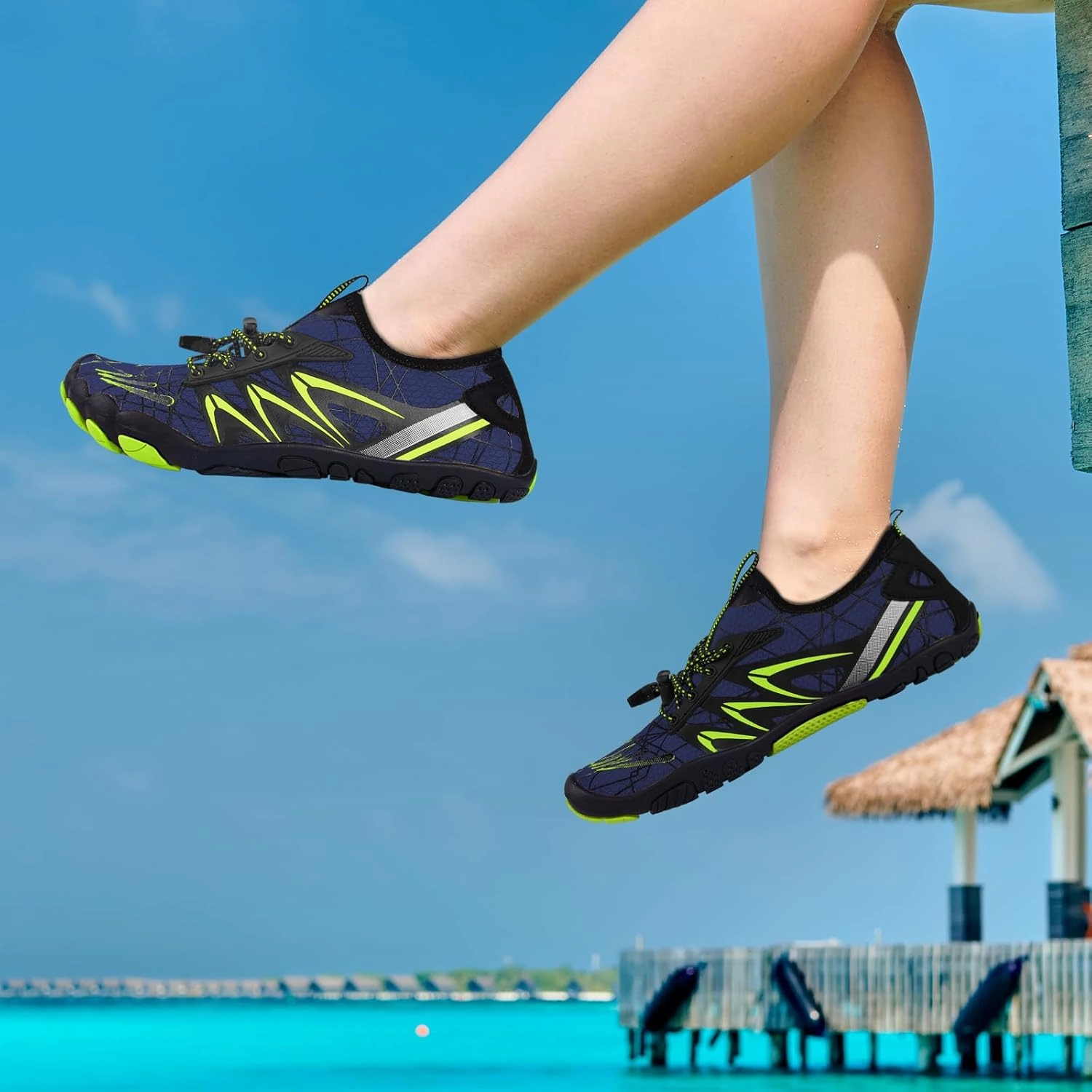 Mens Womens Water Sport Shoes Barefoot Quick-Dry Aqua Socks for Beach Swim Surf Yoga Exercise