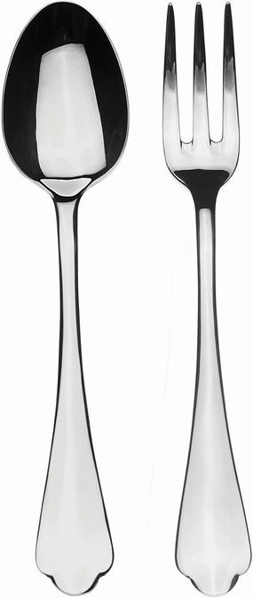 Mepra Dolce Vita Serving Set – Stainless Steel Finish, Dishwasher Safe Cutlery for Fine Dining