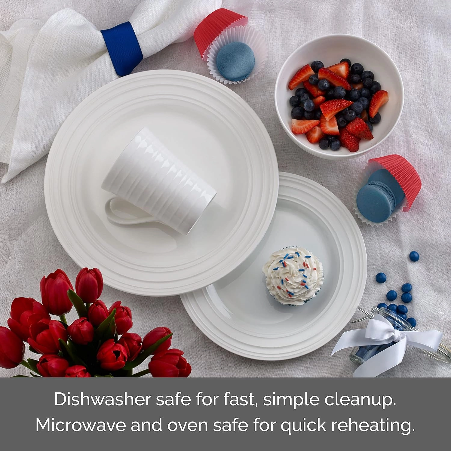 Mikasa Ciara 16-Piece Bone China Dinnerware Set, Service for 4-5151631